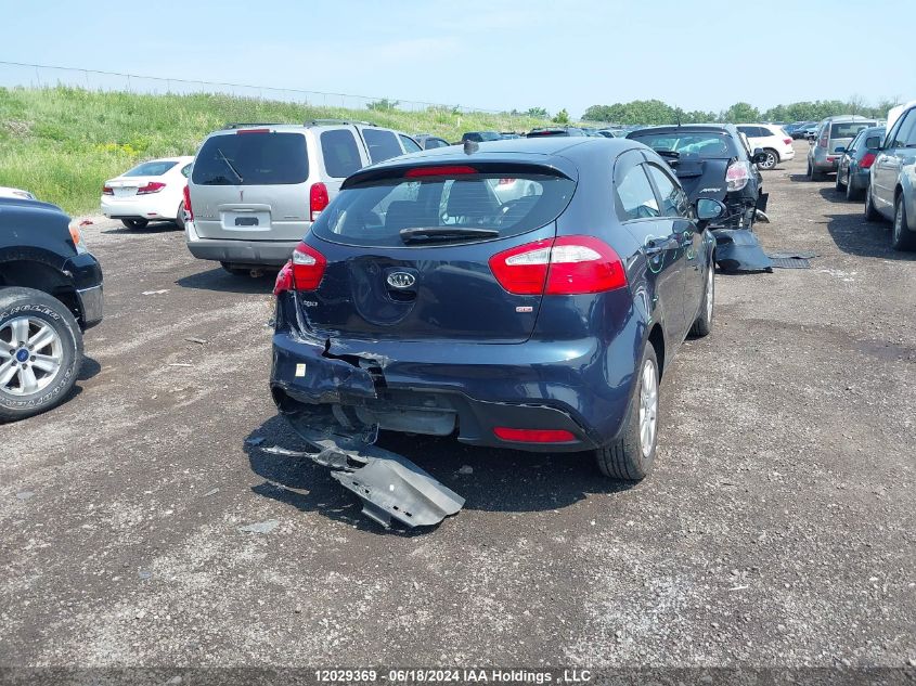 2012 Kia Rio VIN: KNADM5A33C6756027 Lot: 12029369