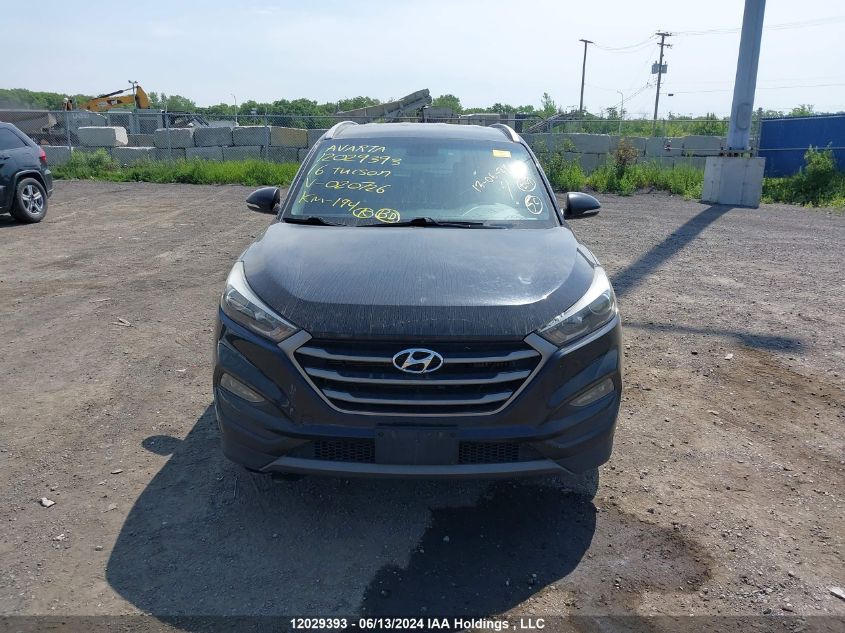 2016 Hyundai Tucson Limited/Sport And Eco/Se VIN: KM8J3CA27GU020726 Lot: 12029393