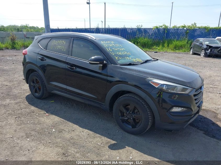 2016 Hyundai Tucson Limited/Sport And Eco/Se VIN: KM8J3CA27GU020726 Lot: 12029393