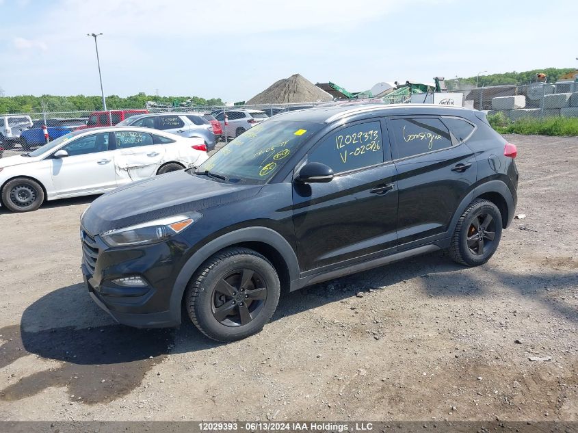 2016 Hyundai Tucson Limited/Sport And Eco/Se VIN: KM8J3CA27GU020726 Lot: 12029393