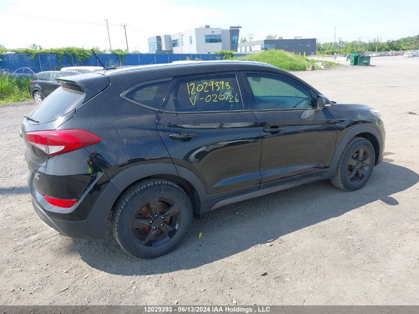 2016 Hyundai Tucson Limited/Sport And Eco/Se VIN: KM8J3CA27GU020726 Lot: 12029393