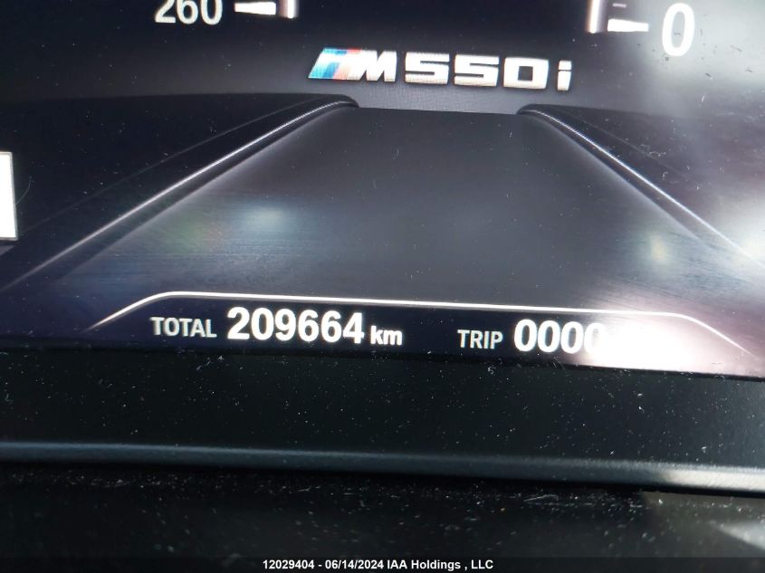 2019 BMW M550Xi VIN: WBAJB9C51KB288058 Lot: 12029404