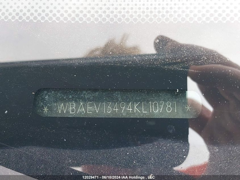 2004 BMW 3 Series VIN: WBAEV13494KL10781 Lot: 12029471