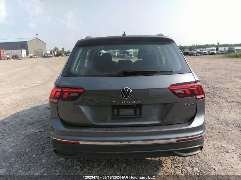 2022 Volkswagen Tiguan VIN: 3VV0B7AX1NM132897 Lot: 12029475