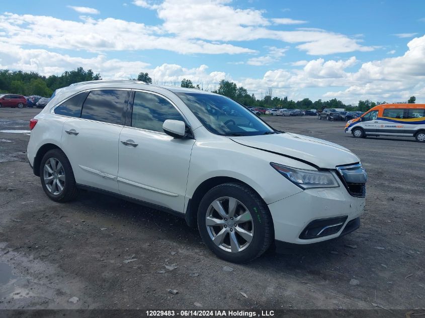 2016 Acura Mdx Elite VIN: 5FRYD4H85GB501193 Lot: 12029483