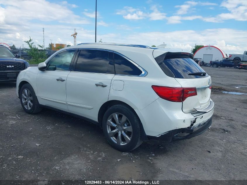 2016 Acura Mdx Elite VIN: 5FRYD4H85GB501193 Lot: 12029483