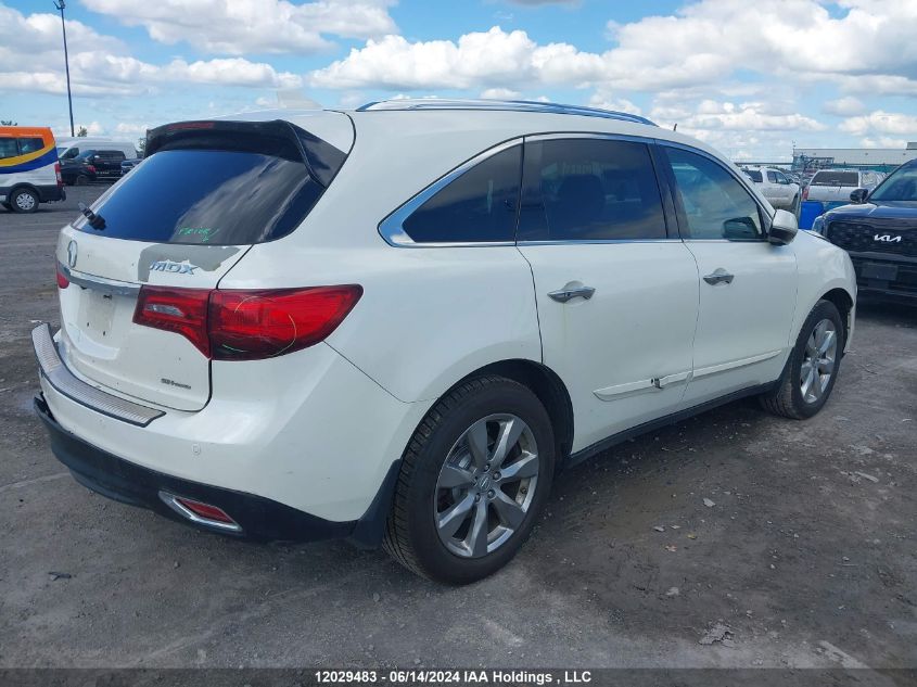 2016 Acura Mdx Elite VIN: 5FRYD4H85GB501193 Lot: 12029483