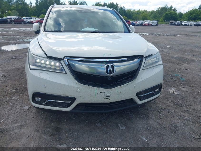 2016 Acura Mdx Elite VIN: 5FRYD4H85GB501193 Lot: 12029483