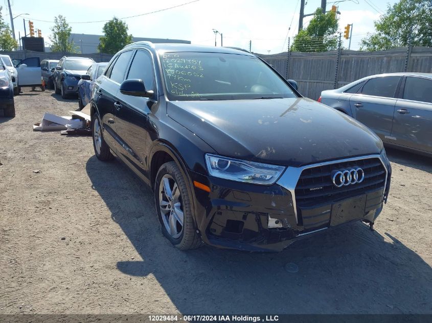 2016 Audi Q3 VIN: WA1JFCFS7GR006052 Lot: 12029484