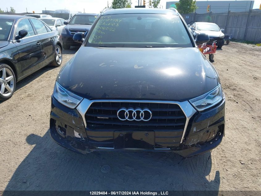 2016 Audi Q3 VIN: WA1JFCFS7GR006052 Lot: 12029484