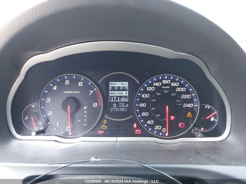 2007 Acura Tsx VIN: JH4CL96827C800926 Lot: 12029490