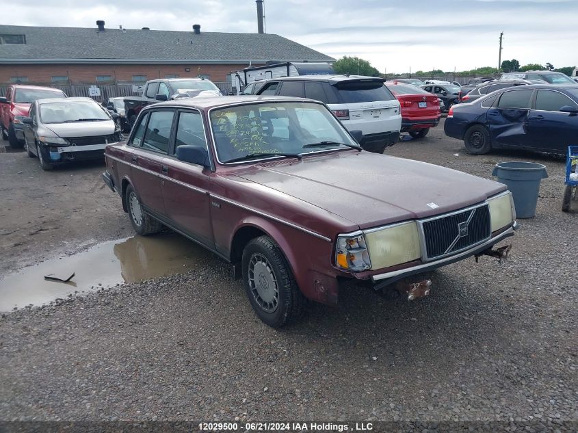 1989 Volvo 244 Dl/Gl VIN: YV1AX8845K1381485 Lot: 12029500