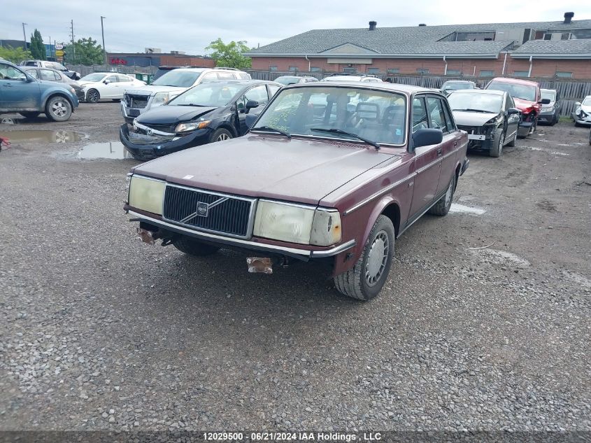 1989 Volvo 244 Dl/Gl VIN: YV1AX8845K1381485 Lot: 12029500