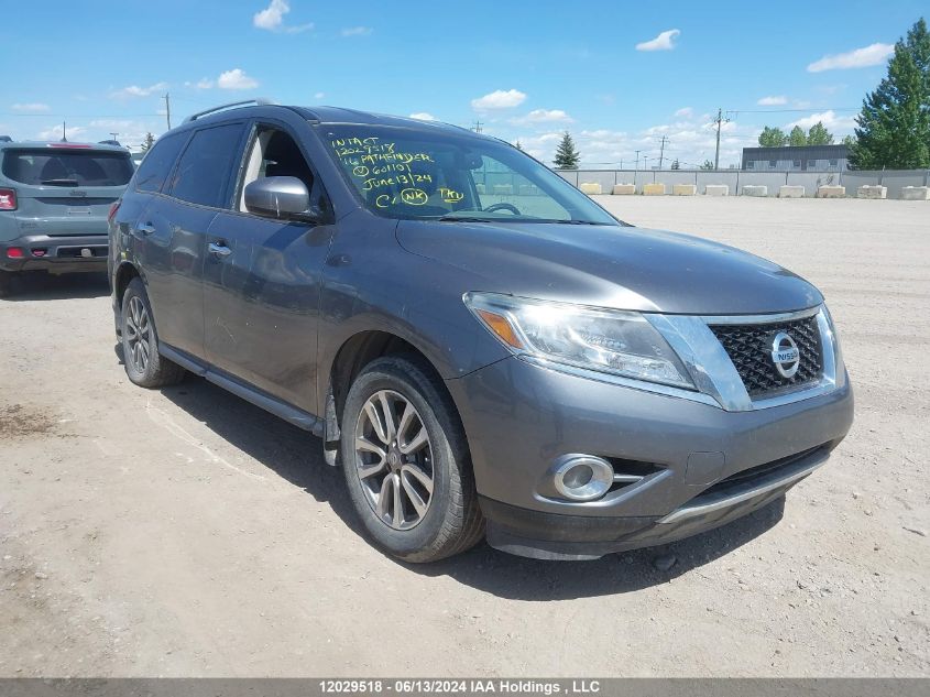 2016 Nissan Pathfinder S/Sv/Sl/Platinum VIN: 5N1AR2MM8GC601101 Lot: 12029518