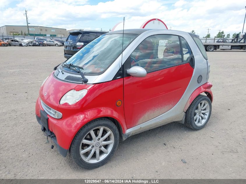 2006 Smart Fortwo VIN: WMEAJ00F86J282978 Lot: 12029547