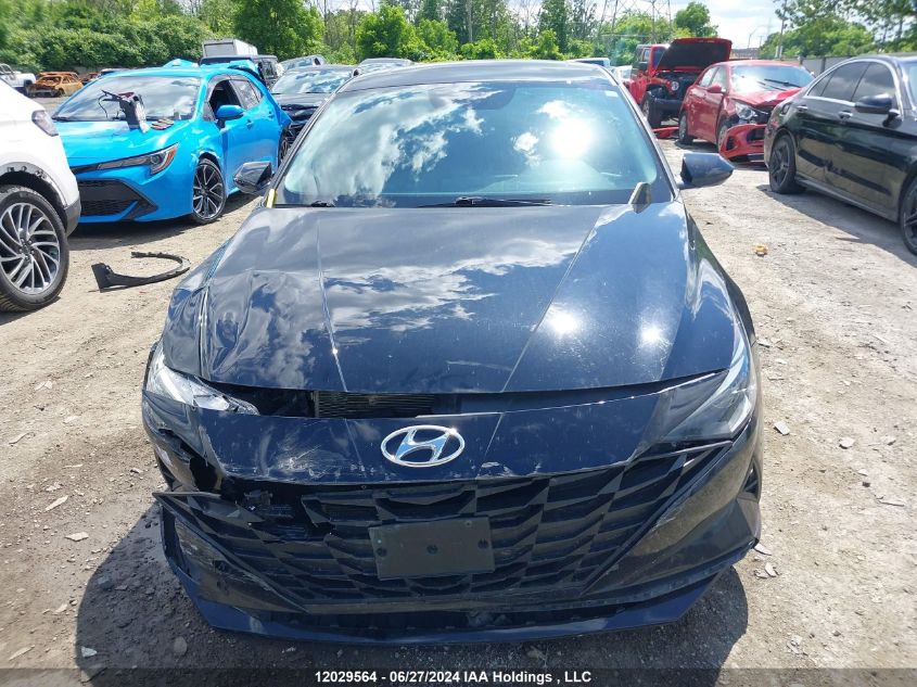2022 Hyundai Elantra Preferred Ivt With Sun And Tech Package VIN: KMHLM4AG3NU363196 Lot: 12029564
