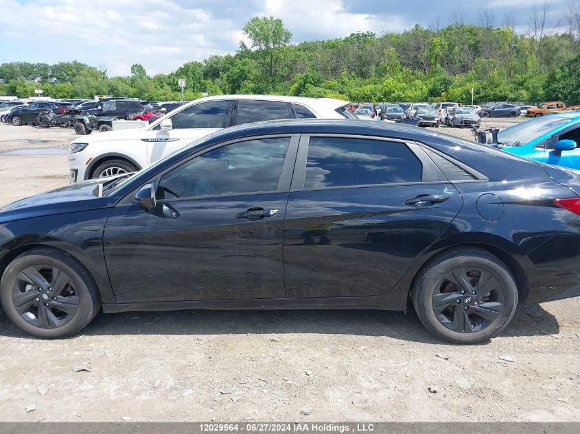 2022 Hyundai Elantra Preferred Ivt With Sun And Tech Package VIN: KMHLM4AG3NU363196 Lot: 12029564