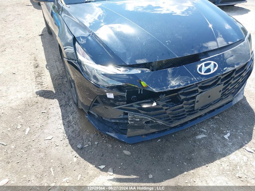 2022 Hyundai Elantra Preferred Ivt With Sun And Tech Package VIN: KMHLM4AG3NU363196 Lot: 12029564