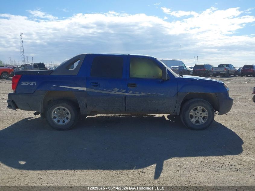 2003 Chevrolet Avalanche VIN: 3GNEK13T13G134485 Lot: 12029575