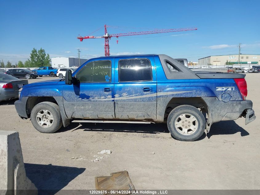 2003 Chevrolet Avalanche VIN: 3GNEK13T13G134485 Lot: 12029575