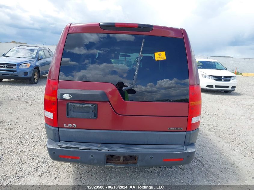 2006 Land Rover Lr3 VIN: SALAB24476A347828 Lot: 12029588