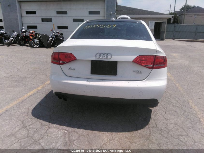 2012 Audi A4 VIN: WAUBFCFL6CN000728 Lot: 12029589