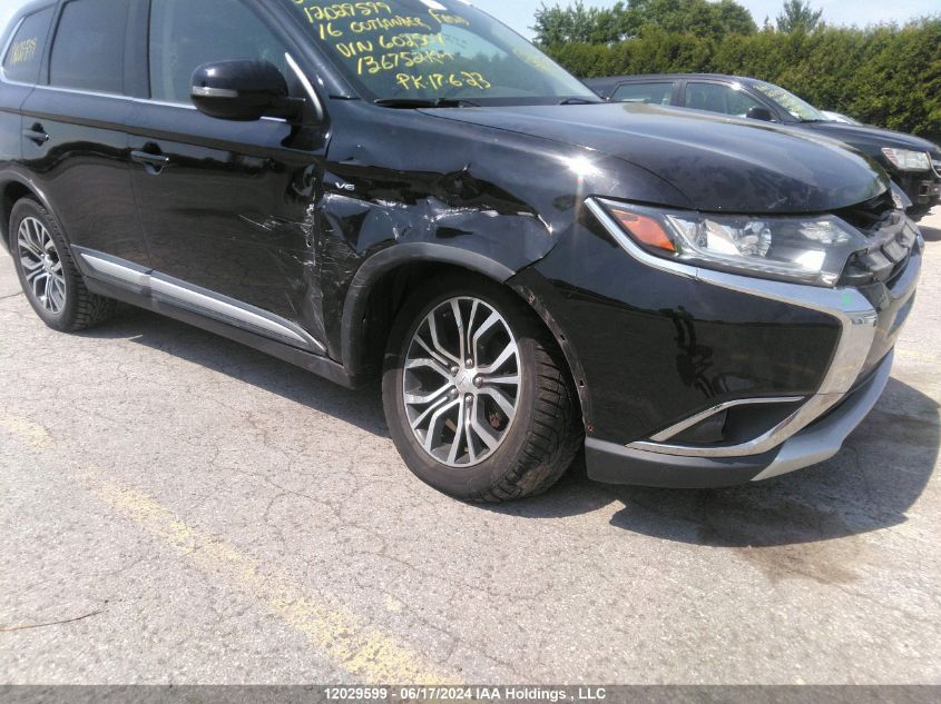 2016 Mitsubishi Outlander VIN: JA4JZ4AX5GZ602504 Lot: 12029599