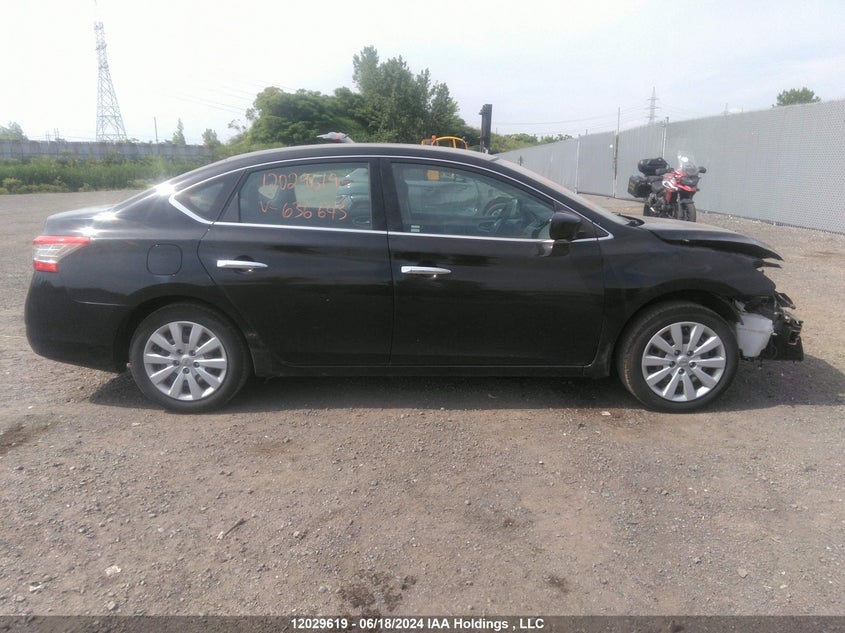 2014 Nissan Sentra S/Sv/Sr/Sl VIN: 3N1AB7AP9EL636643 Lot: 12029619