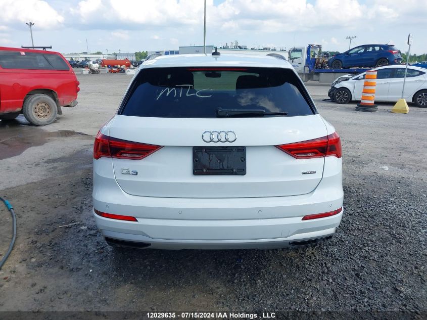 2020 Audi Q3 Premium VIN: WA1AECF36L1077926 Lot: 12029635