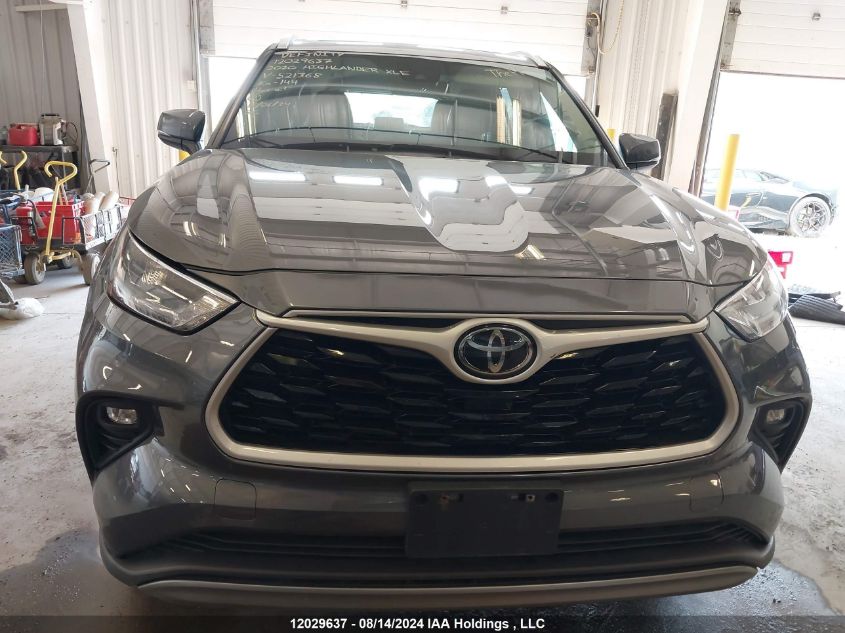 2020 Toyota Highlander Xle VIN: 5TDGZRBH1LS521368 Lot: 12029637