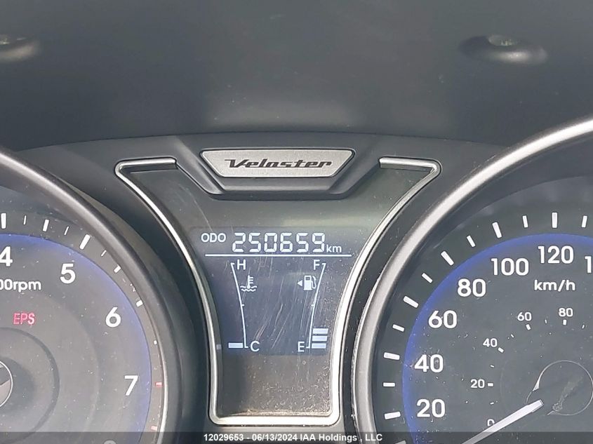 2013 Hyundai Veloster Turbo VIN: KMHTC6AE4DU097148 Lot: 12029653