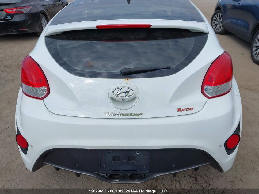 2013 Hyundai Veloster Turbo VIN: KMHTC6AE4DU097148 Lot: 12029653
