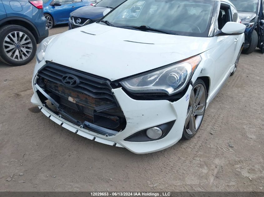 2013 Hyundai Veloster Turbo VIN: KMHTC6AE4DU097148 Lot: 12029653