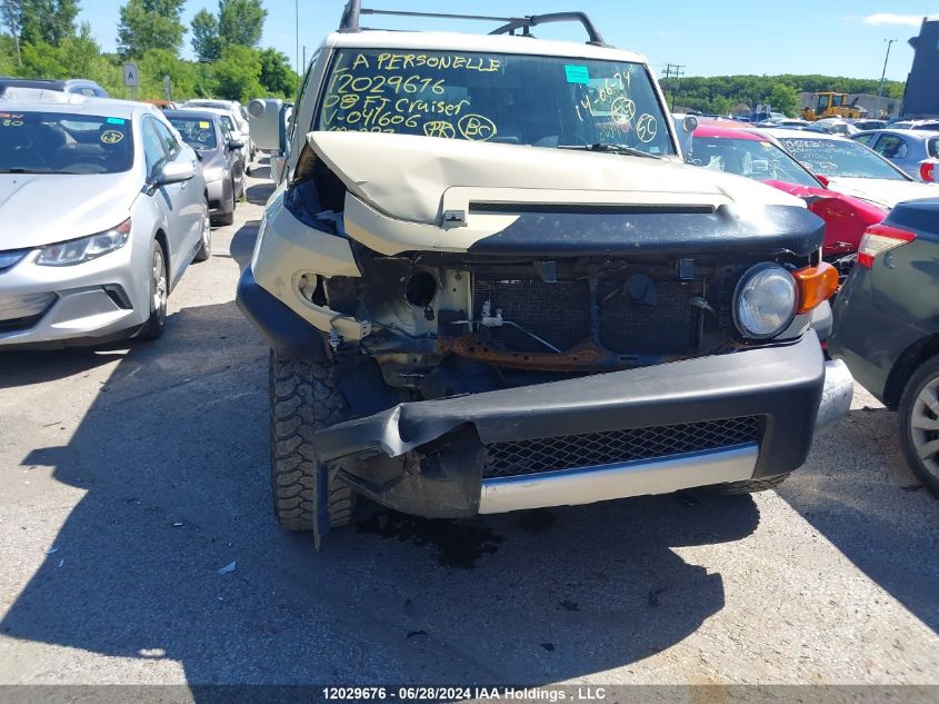 2008 Toyota Fj Cruiser VIN: JTEBU11F68K041606 Lot: 12029676