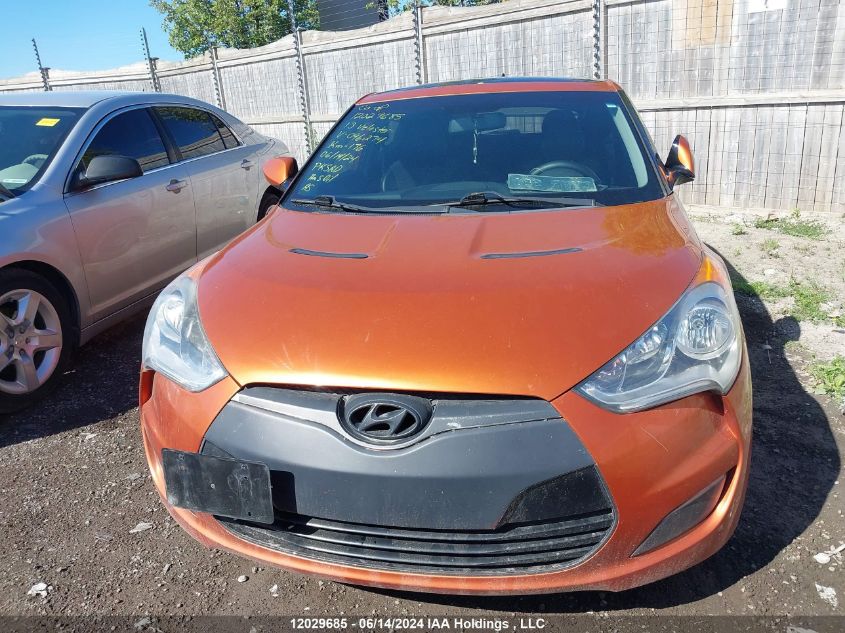 2013 Hyundai Veloster VIN: KMHTC6AD5DU096274 Lot: 12029685