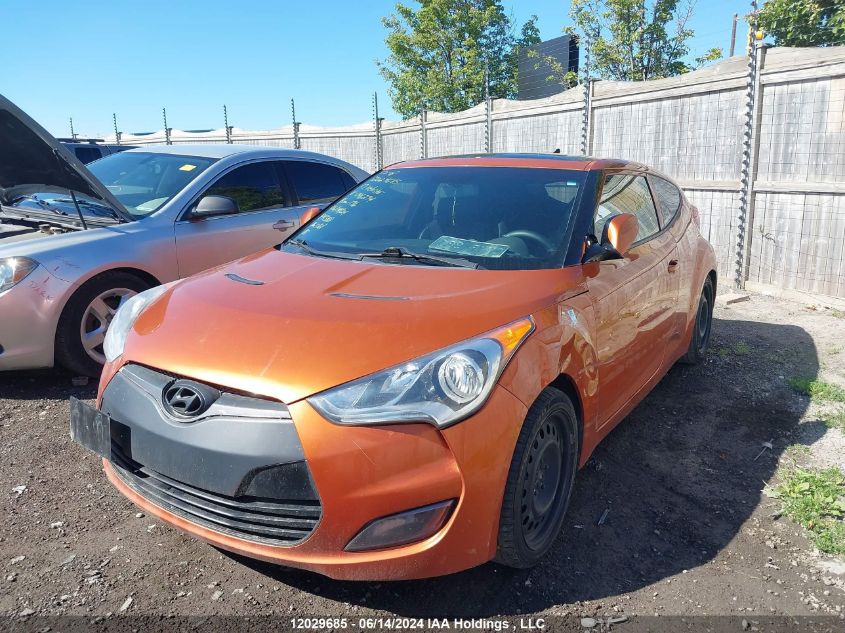 2013 Hyundai Veloster VIN: KMHTC6AD5DU096274 Lot: 12029685