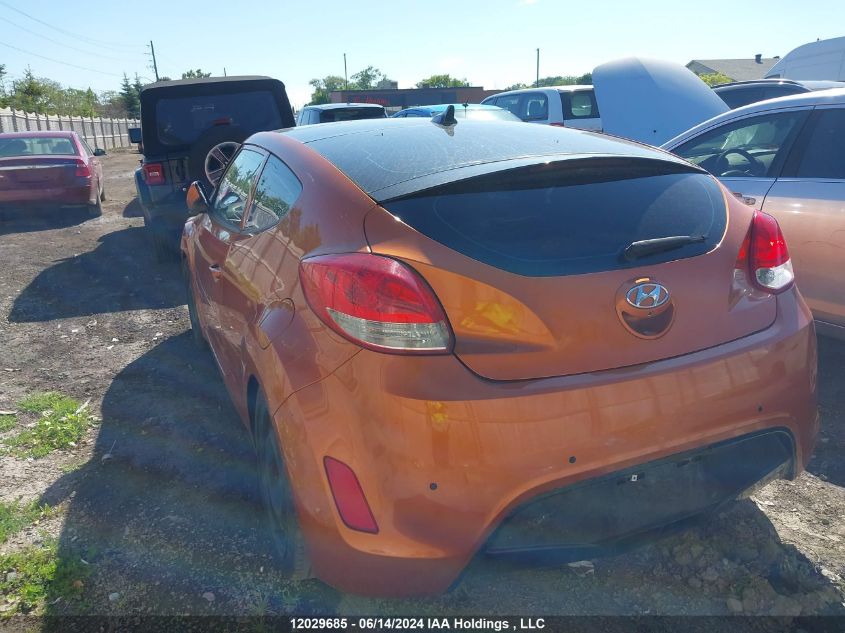 2013 Hyundai Veloster VIN: KMHTC6AD5DU096274 Lot: 12029685