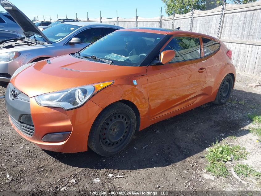 2013 Hyundai Veloster VIN: KMHTC6AD5DU096274 Lot: 12029685