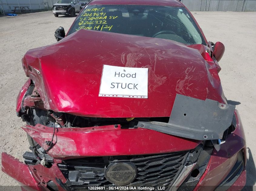 2022 Nissan Sentra Sv VIN: 3N1AB8CV9NY266332 Lot: 12029691