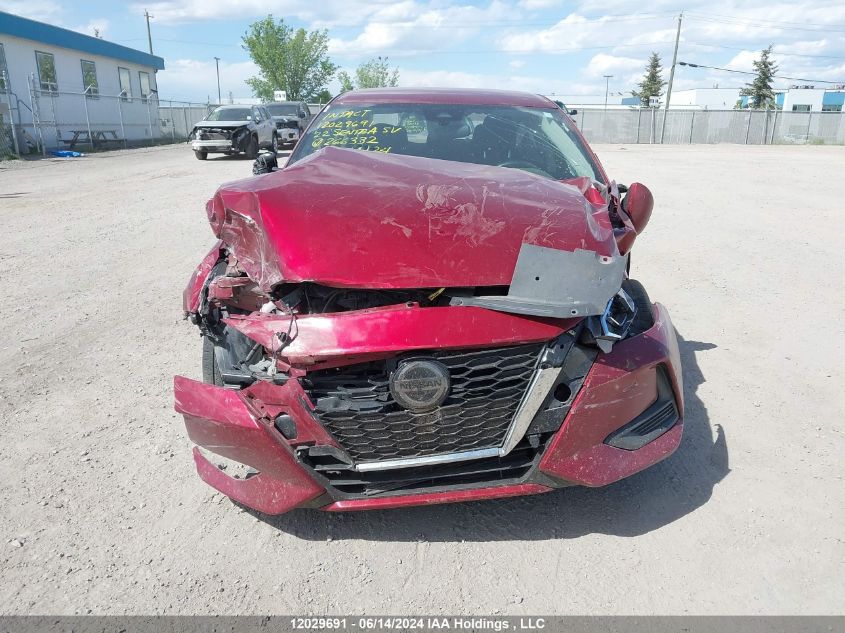 2022 Nissan Sentra Sv VIN: 3N1AB8CV9NY266332 Lot: 12029691