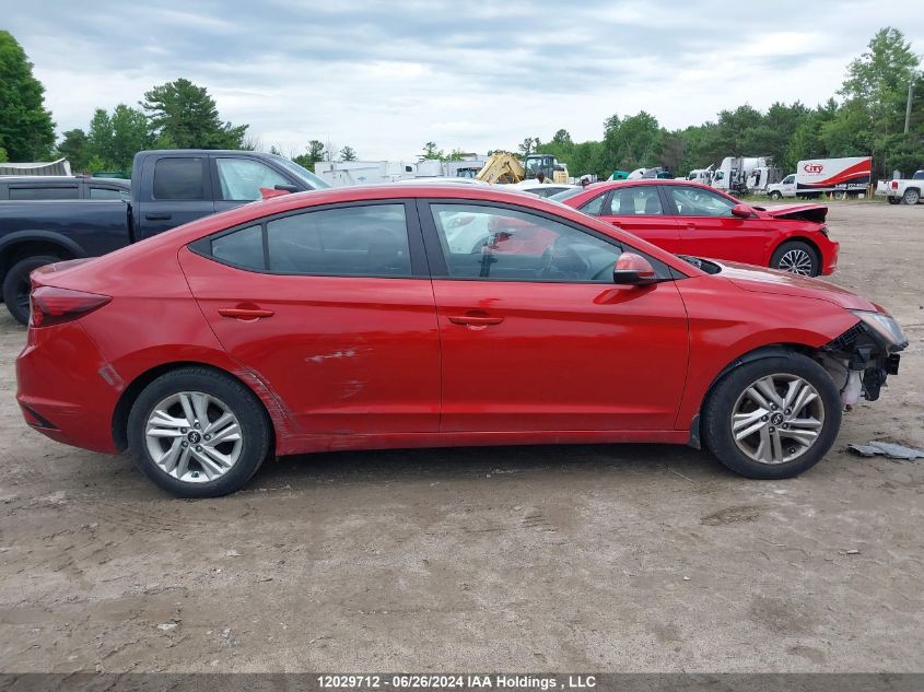 2019 Hyundai Elantra Preferred VIN: KMHD84LF7KU738628 Lot: 12029712