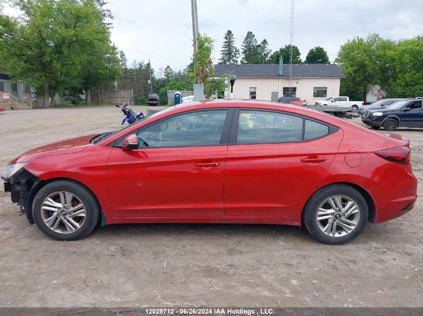 2019 Hyundai Elantra Preferred VIN: KMHD84LF7KU738628 Lot: 12029712