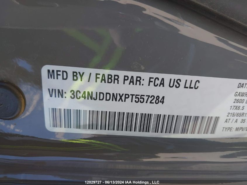 2023 Jeep Compass Trailhawk VIN: 3C4NJDDNXPT557284 Lot: 12029727
