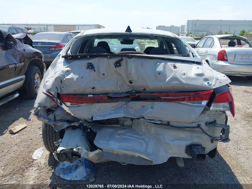 2022 Hyundai Elantra Preferred Ivt With Sun And Tech Package VIN: KMHLM4AG9NU341672 Lot: 12029765