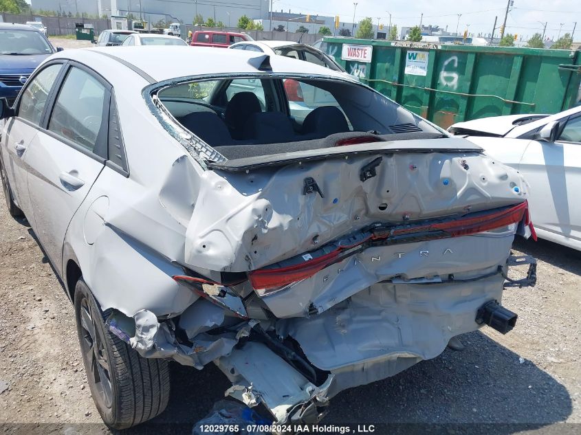 2022 Hyundai Elantra Preferred Ivt With Sun And Tech Package VIN: KMHLM4AG9NU341672 Lot: 12029765