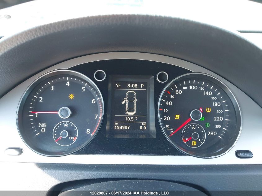 2010 Volkswagen Passat Cc VIN: WVWMN9AN5AE541700 Lot: 12029807