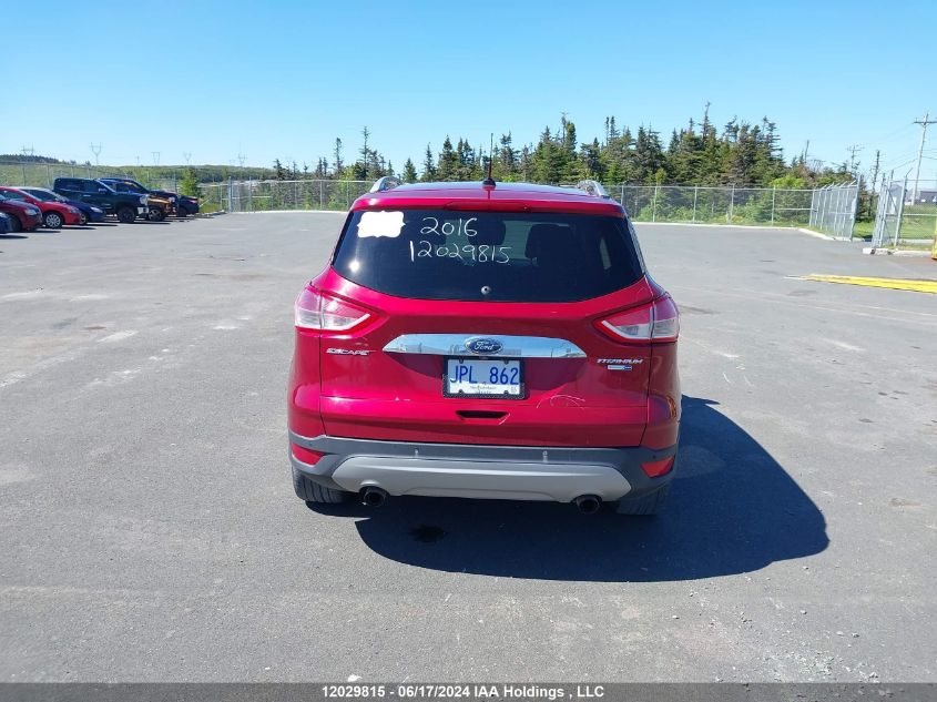 2016 Ford Escape Titanium VIN: 1FMCU9J96GUA70846 Lot: 12029815