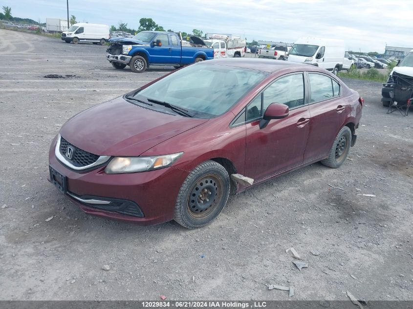 2013 Honda Civic Sdn VIN: 2HGFB2F47DH017438 Lot: 12029834