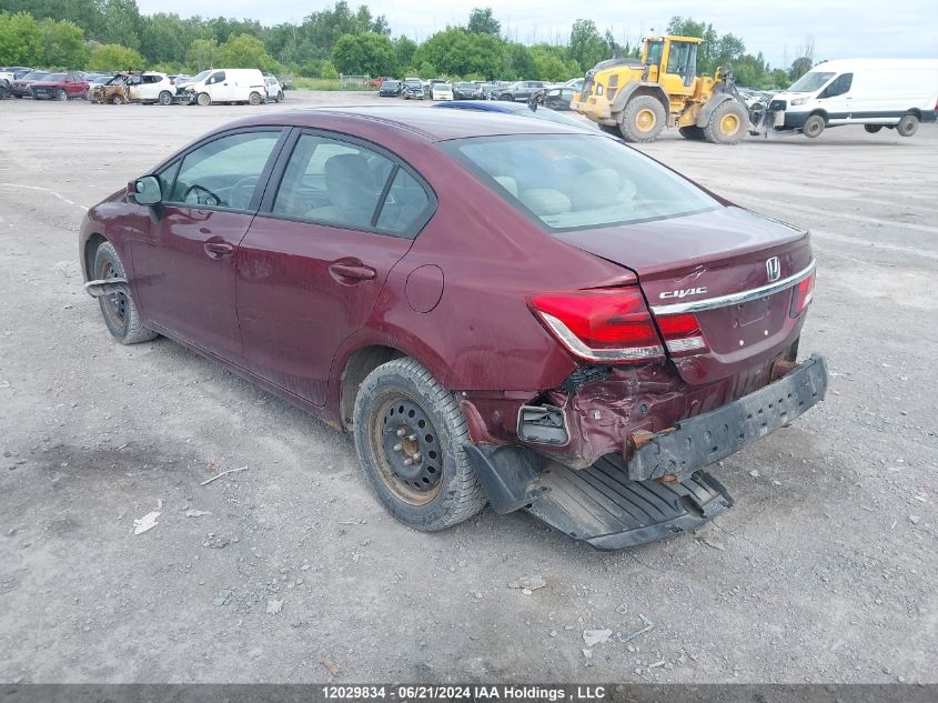 2013 Honda Civic Sdn VIN: 2HGFB2F47DH017438 Lot: 12029834