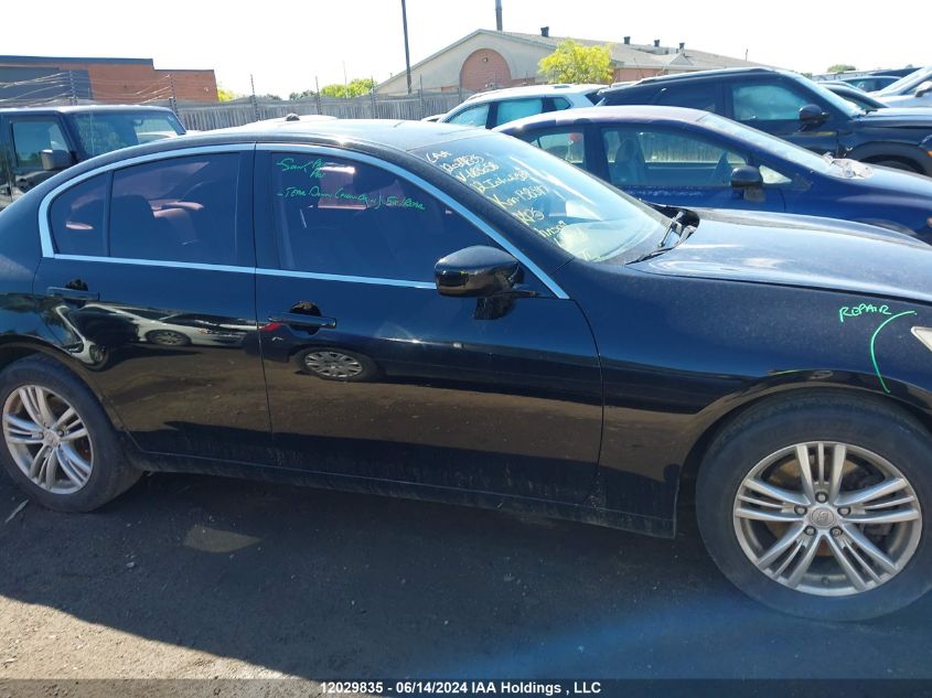 2012 Infiniti G37 VIN: JN1CV6AR4CM683058 Lot: 12029835